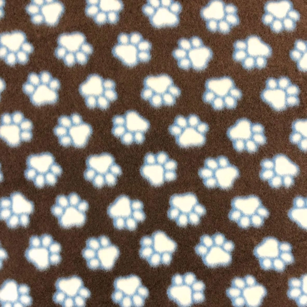 Soft Estampado - Patinhas Azuis - 100% Poliéster - 1,60m Largura - Variante 1 Soft Estampado - Patinhas Azuis - 100% Poliéster - 1,60m Largura - Variante 1