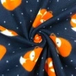 Soft Estampado - Raposa Fundo Marinho - 100% Poliéster - 1,60m Largura - Variante 1 Soft Estampado - Raposa Fundo Marinho - 100% Poliéster - 1,60m Largura - Variante 1