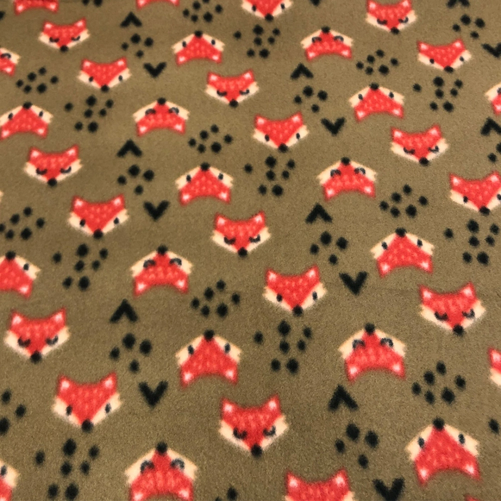 Soft Estampado Raposinhas 100% Poliéster 1,60m Largura - Variante 1 Soft Estampado Raposinhas 100% Poliéster 1,60m Largura - Variante 1