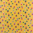 Soft Estampado - Sorvetes Fundo Amarelo - 100% Poliéster - 1,60m Largura - Variante 1