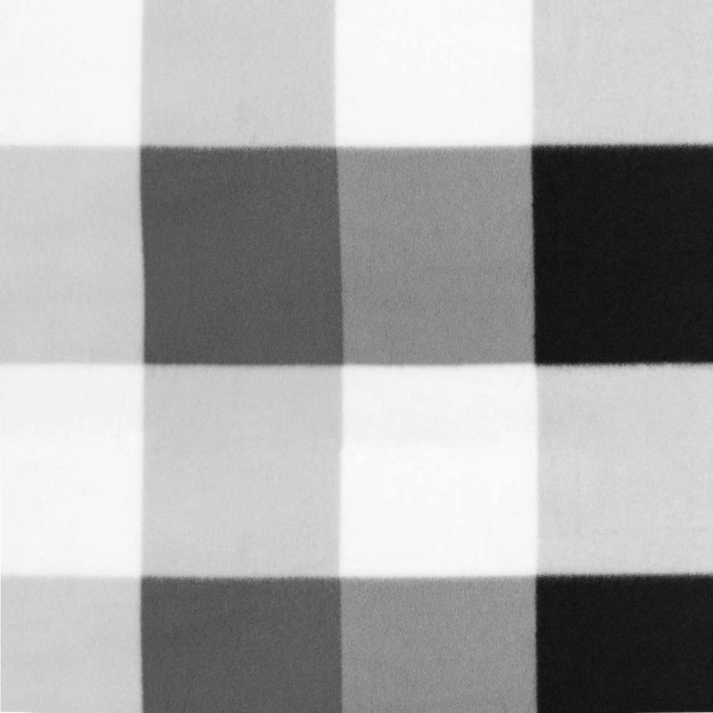 Soft Estampado - Xadrez Preto e Branco - 100% Poliéster - 1,60m Largura - Variante 1