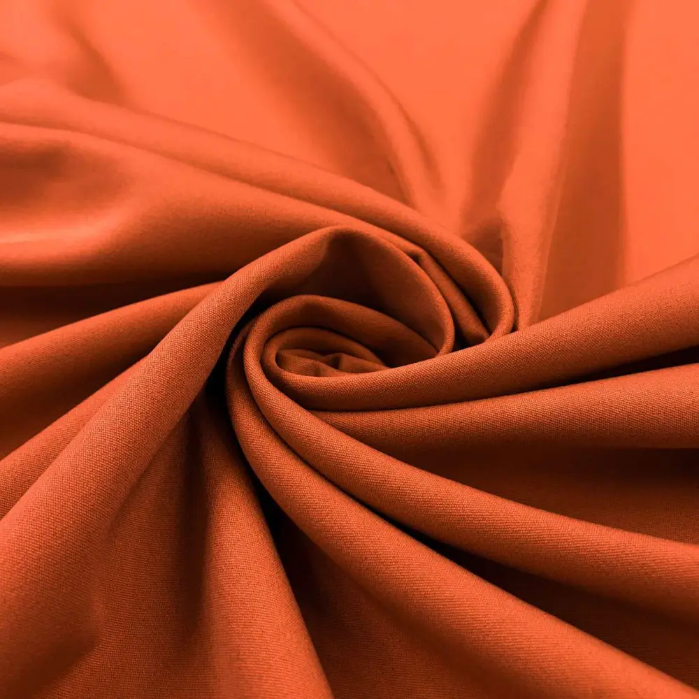 Tecido Alfaiataria Ultra Span Barbie 92% Poliéster 8% Elastano 1,50m Largura - Terracota