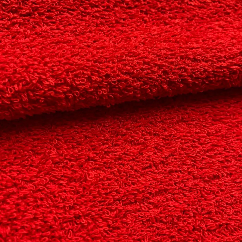 Tecido Felpa Atoalhado Toalha 100% Algodão 1,40m Largura - Vermelho Tecido Felpa Atoalhado Toalha 100% Algodão 1,40m Largura - Vermelho