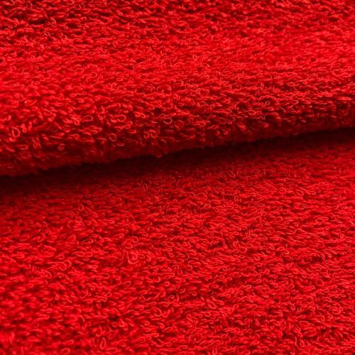 Tecido Felpa Atoalhado Toalha 100% Algodão 1,40m Largura - Vermelho