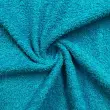 Tecido Felpa Atoalhado Toalha 100% Algodão 1,40m Largura - Azul turquesa