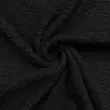 Tecido Felpa Atoalhado Toalha 100% Algodão 1,40m Largura - Preto