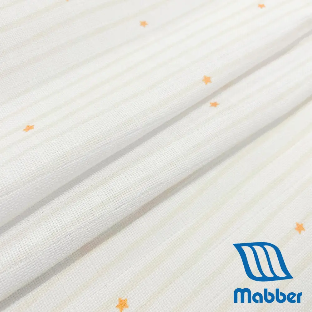 Tecido Fralda Mabber Estampada Coleção Festa nas Estrelas 100% Algodão 0,80m largura - Estrelas