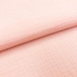 Tecido Fralda Gaze de Algodao Musselina Dupla 100% Algodão 1,32m Largura - Rosa bailarina