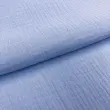 Tecido Fralda Gaze de Algodao Musselina Dupla 100% Algodão 1,32m Largura - Azul envelhecido