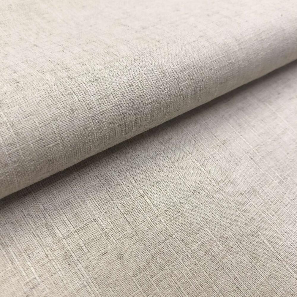 Tecido Linho Cru Textura Rafia 45% Algodão 15% Linho 40% Viscose 1,60m Largura - Cru