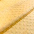 Tecido Manta Fleece Pipoquinha Bolha Revelo Poá 100% Poliéster 1,60m Largura - Amarelo