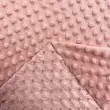 Tecido Manta Fleece Pipoquinha Bolha Revelo Poá 100% Poliéster 1,60m Largura - Rosê Tecido Manta Fleece Pipoquinha Bolha Revelo Poá 100% Poliéster 1,60m Largura - Rosê