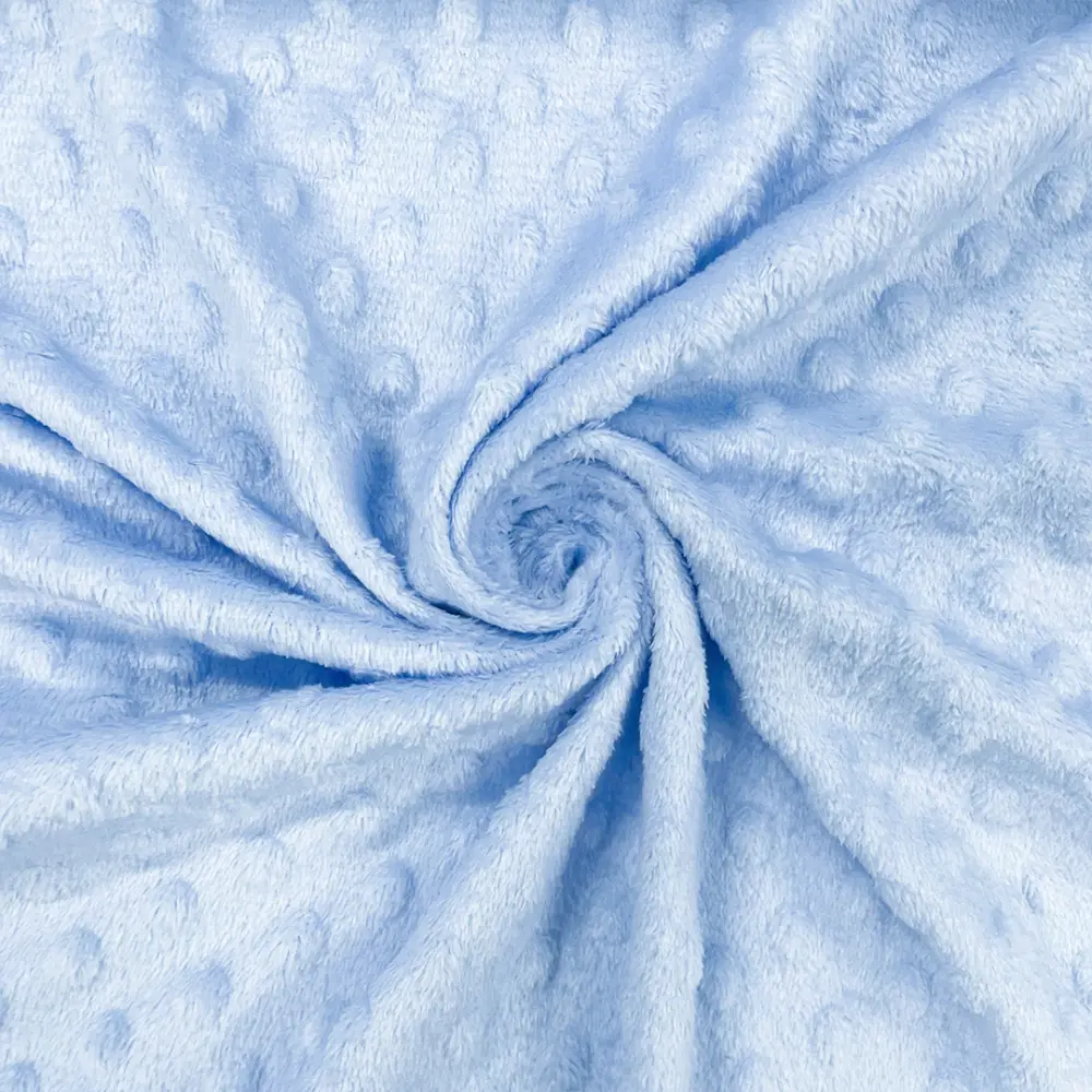 Tecido Manta Fleece Pipoquinha Bolha Revelo Poá 100% Poliéster 1,60m Largura - Azul bebê Tecido Manta Fleece Pipoquinha Bolha Revelo Poá 100% Poliéster 1,60m Largura - Azul bebê
