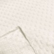 Tecido Manta Fleece Pipoquinha Bolha Revelo Poá 100% Poliéster 1,60m Largura - Off white