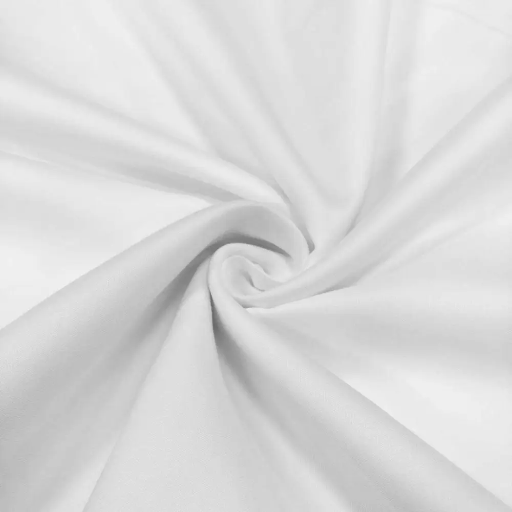 Tecido Percal 200 Fios Liso 100% Algodão 2,50m Largura - Branco Tecido Percal 200 Fios Liso 100% Algodão 2,50m Largura - Branco