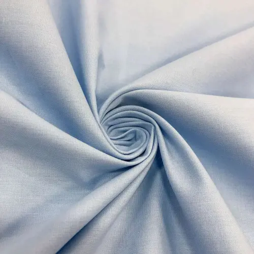 Tecido Percal 200 Fios Liso 100% Algodão 2,50m Largura - Azul bebê Tecido Percal 200 Fios Liso 100% Algodão 2,50m Largura - Azul bebê