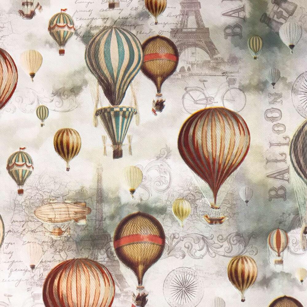 Tecido Sintético PVC Estampado Balões 100% Poliéster 1,40m Largura - Cor unica Tecido Sintético PVC Estampado Balões 100% Poliéster 1,40m Largura - Cor unica