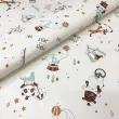 Tecido Sintético PVC Estampado Circus 100% Poliéster 1,40m Largura - Variante 1 Tecido Sintético PVC Estampado Circus 100% Poliéster 1,40m Largura - Variante 1