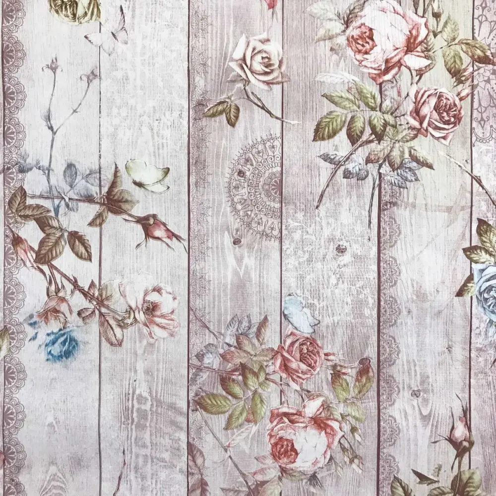 Tecido Sintético PVC Estampado Poética 100% Poliéster 1,40m Largura - Cor unica Tecido Sintético PVC Estampado Poética 100% Poliéster 1,40m Largura - Cor unica