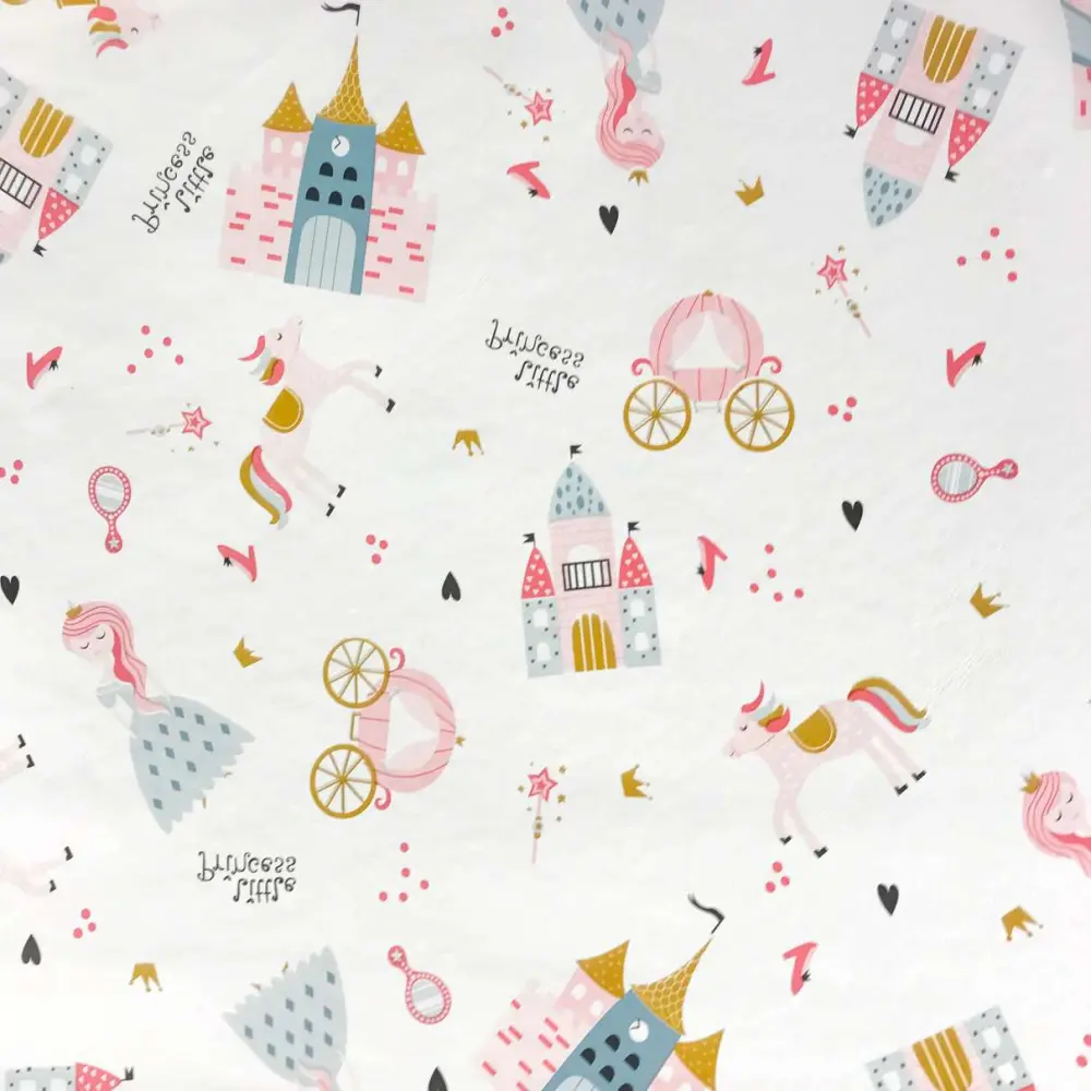 Tecido Sintético PVC Estampado Princesa 100% Poliéster 1,40m largura - Cor unica Tecido Sintético PVC Estampado Princesa 100% Poliéster 1,40m largura - Cor unica