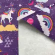 Tecido Sintético PVC Estampado Unicórnio 100% Poliéster 1,40m Largura - Cor unica Tecido Sintético PVC Estampado Unicórnio 100% Poliéster 1,40m Largura - Cor unica