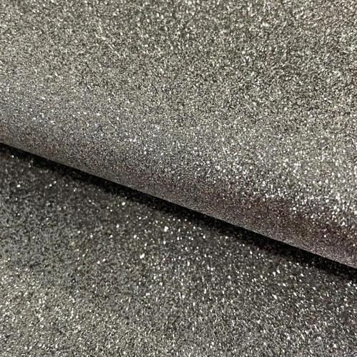 Tecido Sintético PVC Glitter 100% Poliéster 1,40m Largura - Chumbo