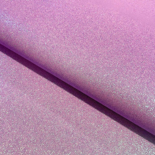 Tecido Sintético PVC Glitter 100% Poliéster 1,40m Largura - Multicolor (lilas)