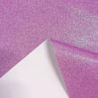 Tecido Sintético PVC Glitter 100% Poliéster 1,40m Largura - Multicolor (lilas)