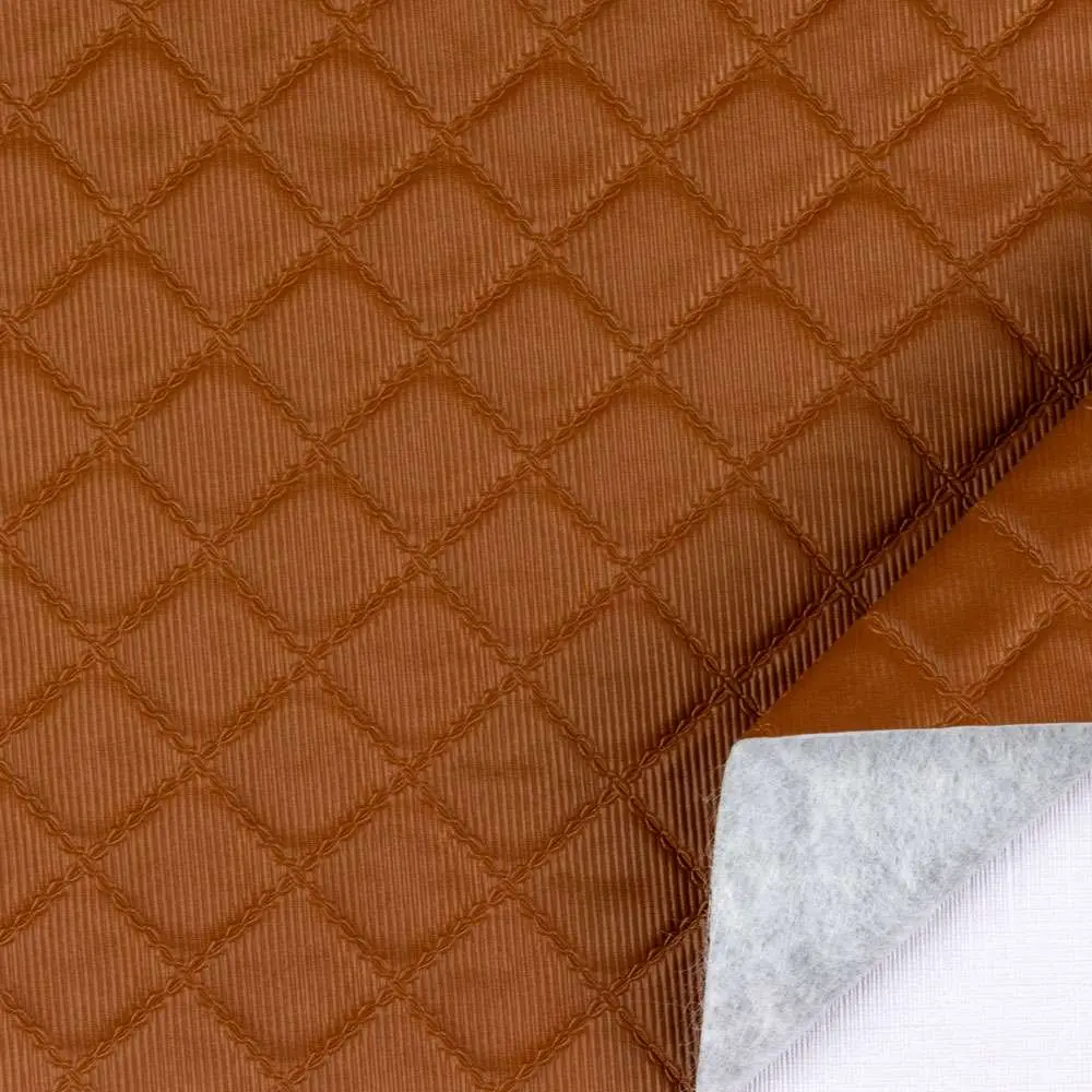 Tecido Sintético PVC Matelado Liso 100% Poliéster 1,40m Largura - Caramelo Tecido Sintético PVC Matelado Liso 100% Poliéster 1,40m Largura - Caramelo