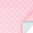 Tecido Sintético PVC Matelado Metalizado 100% Poliéster 1,40m Largura - Rosa bebê