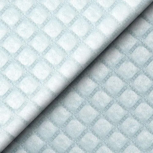 Tecido Sintético PVC Matelado Metalizado 100% Poliéster 1,40m Largura - Azul bebê Tecido Sintético PVC Matelado Metalizado 100% Poliéster 1,40m Largura - Azul bebê