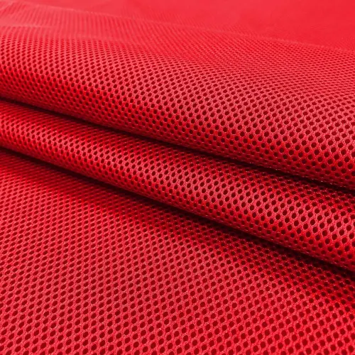 Tecido Tela Spacer 3D Mesh 100% Poliamida 1,55m Largura - Vermelho