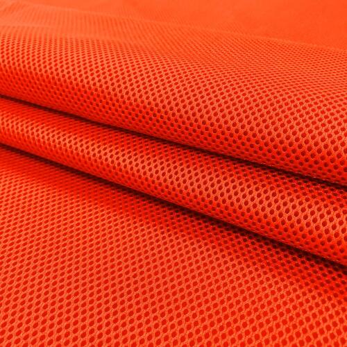 Tecido Tela Spacer 3D Mesh 100% Poliamida 1,55m Largura - Laranja