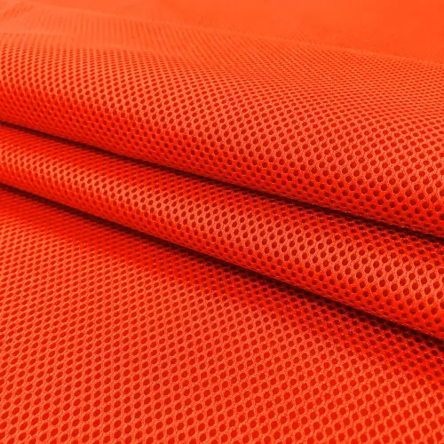 Tecido Tela Spacer 3D Mesh 100% Poliamida 1,55m Largura - Laranja