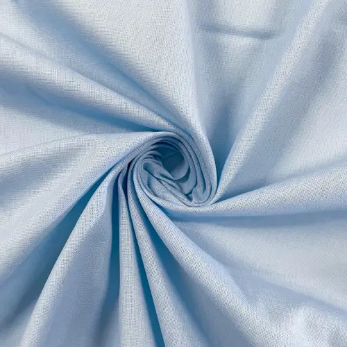 Tecido Textoleen Liso 50% Algodão 50% Poliester 1,40m largura - Azul claro