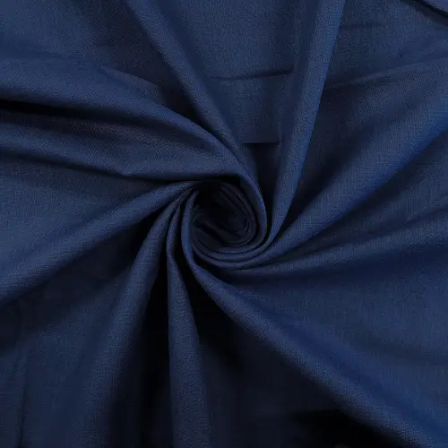 Tecido Textoleen Liso 50% Algodão 50% Poliester 1,40m largura - Azul marinho
