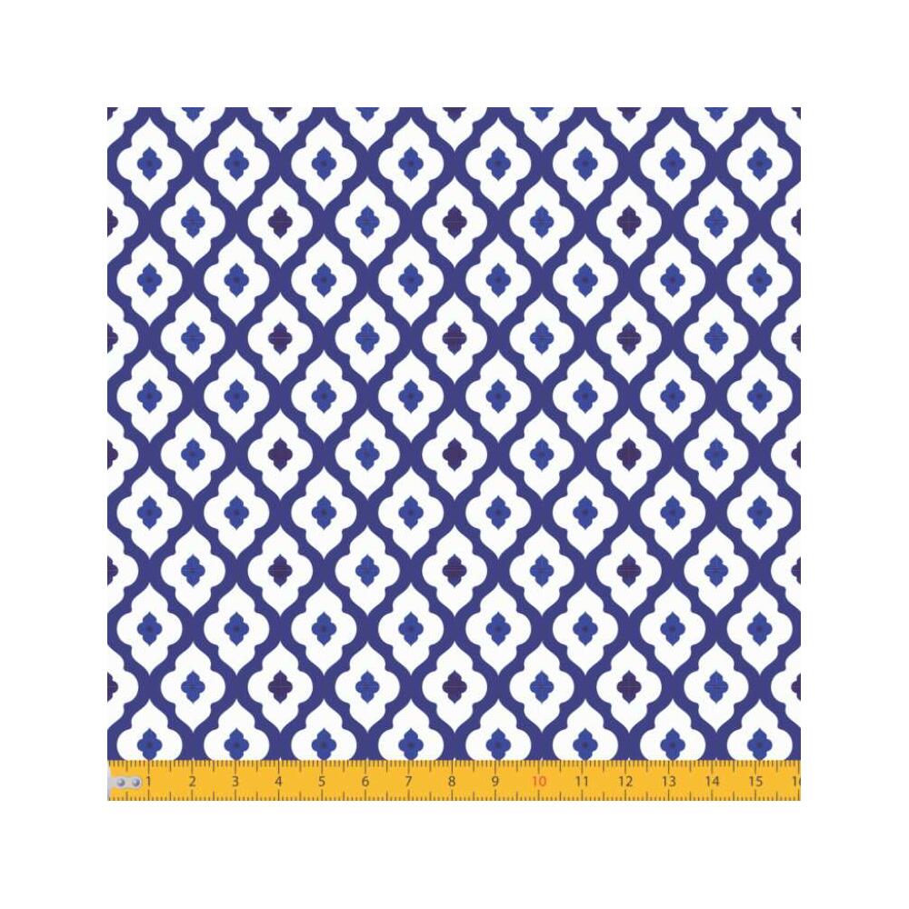 Tecido Tricoline - Arabesco Português - 100% Algodão - 1,50m largura - Variante 1