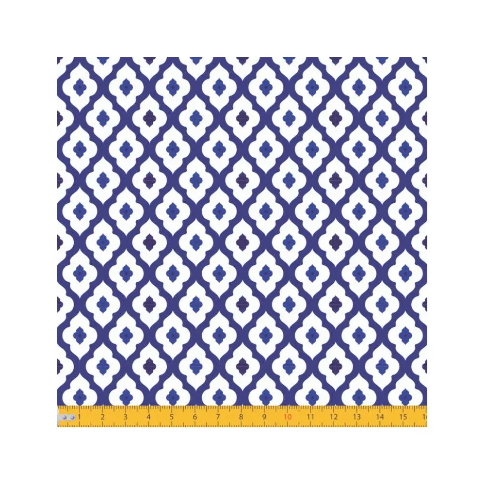 Tecido Tricoline - Arabesco Português - 100% Algodão - 1,50m largura - Variante 1