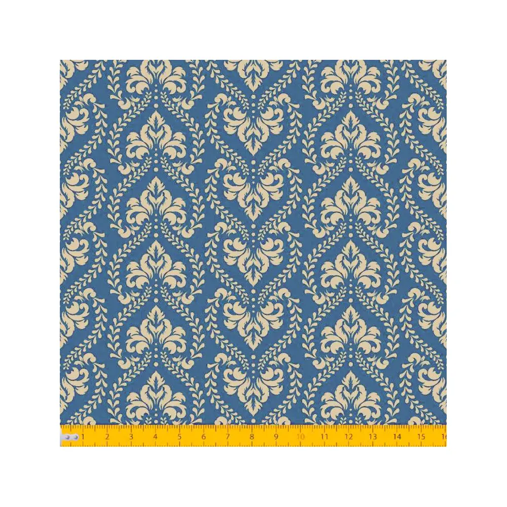 Tecido Tricoline - Arabescos - 100% Algodão - 1,50m largura - Variante 131 Tecido Tricoline - Arabescos - 100% Algodão - 1,50m largura - Variante 131