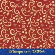 Tecido Tricoline - Arabescos de Natal Glitter - 100% Algodão - 1,50m largura - Variante 58