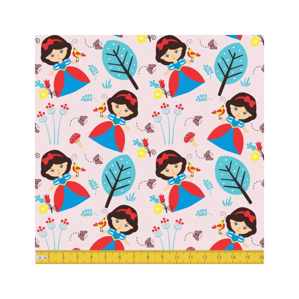 Tecido Tricoline - Branca de Neve - 100% Algodão - 1,50m largura - Variante 1
