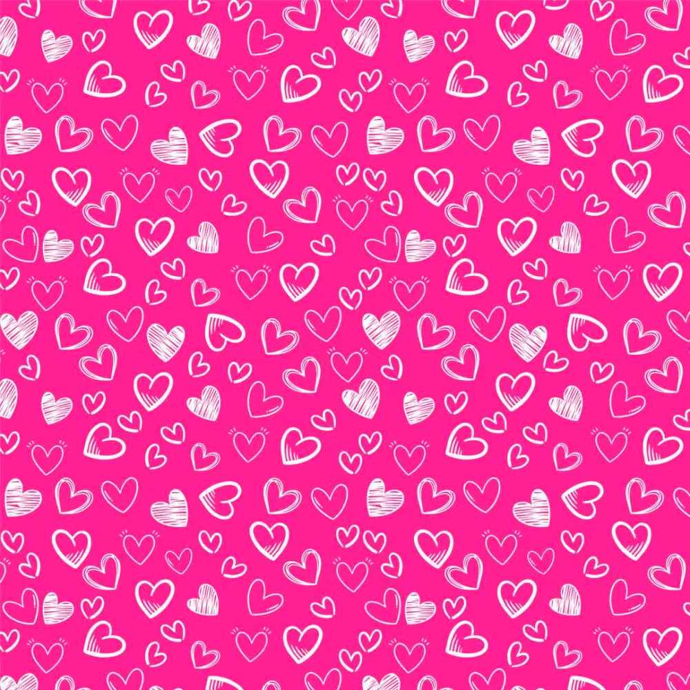 Tecido Tricoline - Coração Desenhado - 100% Algodão - 1,50m largura - Pink Tecido Tricoline - Coração Desenhado - 100% Algodão - 1,50m largura - Pink
