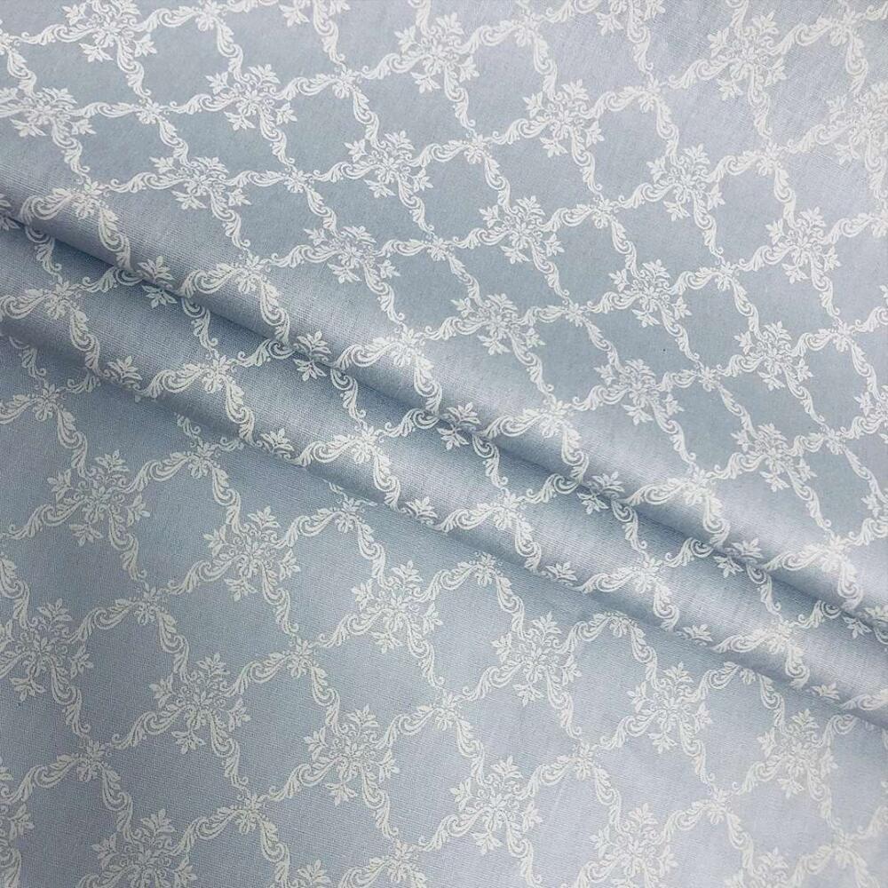 Tecido Tricoline Estampada Arabescos Romatic 100% Algodão 1,50m largura - Variante 3