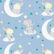 Tecido Tricoline Estampado - Baby Elefante - 100% Algodão - 1,50m largura - Variante 3 Tecido Tricoline Estampado - Baby Elefante - 100% Algodão - 1,50m largura - Variante 3