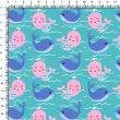 Tecido Tricoline Estampado - Baleia - 100% Algodão - 1,50m largura - Variante 4 Tecido Tricoline Estampado - Baleia - 100% Algodão - 1,50m largura - Variante 4