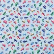 Tecido Tricoline Estampado - Carrinhos Trânsito - 100% Algodão - 1,50m largura - Variante 1