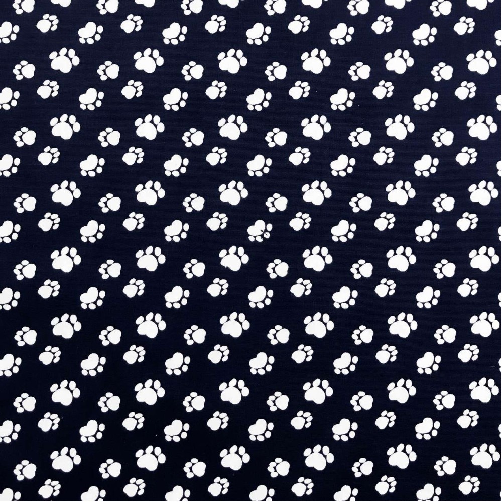 Tecido Tricoline Estampado - Patinhas Dog - 100% Algodão - 1,50m largura - Variante 10