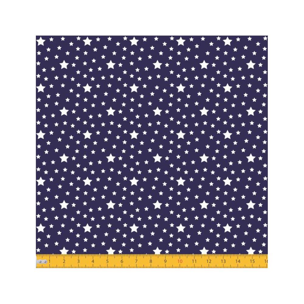 Tecido Tricoline - Estrelinhas - 100% Algodão - 1,50m largura - Variante 605