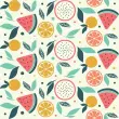 Tecido Tricoline - Frutas Tropicais - 100% Algodão - 1,50m largura - Variante 1