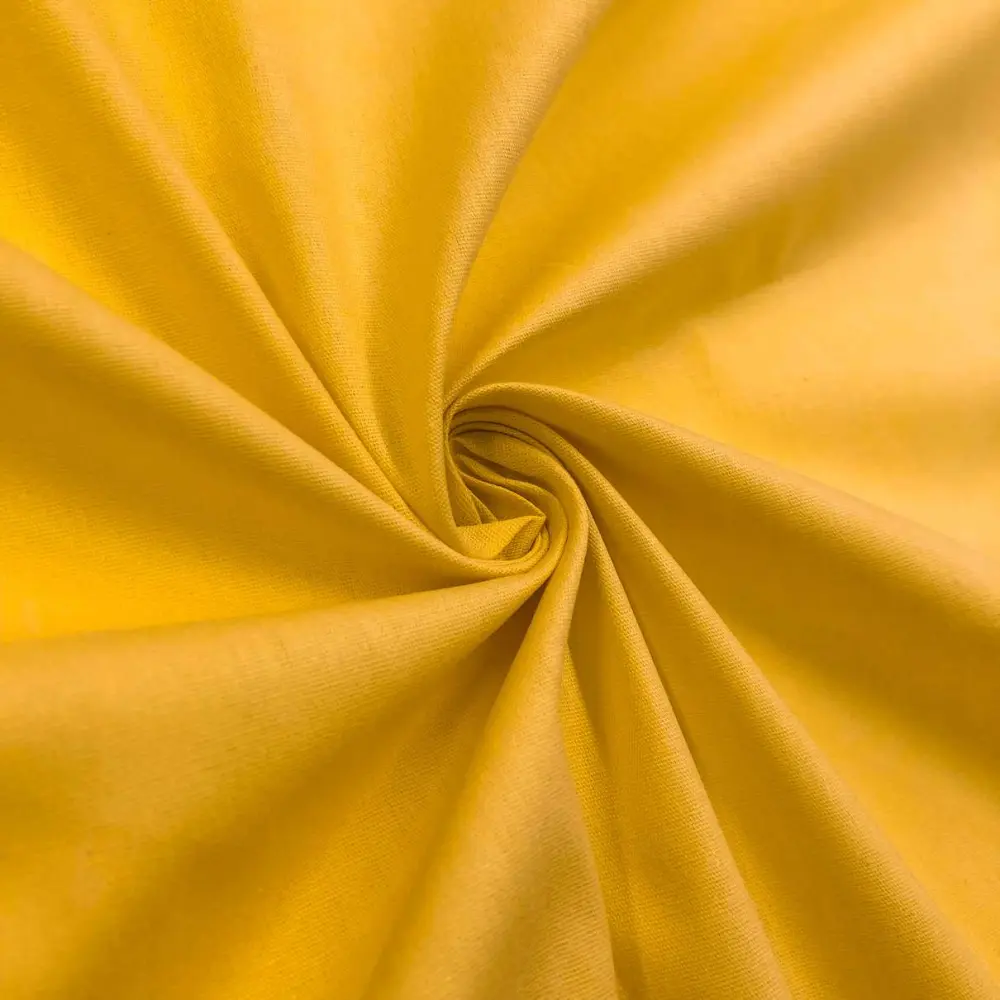 Tecido Tricoline Lisa 100% Algodão 1,50m largura - Amarelo